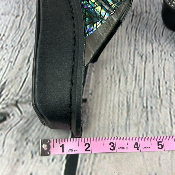 ALEGRIA 🦋 CARINA TECTONIC Multicolor Thong Pewter Pyramid Embellishment Sandals - Picture 8 of 17